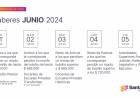   Cronograma de pago de haberes de junio a estatales provinciales
