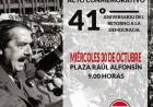 El Comité UCR de la ciudad de San Justo invita a toda la comunidad a participar del Acto Conmemorativo por el 41° Aniversario del Retorno a la Democracia.