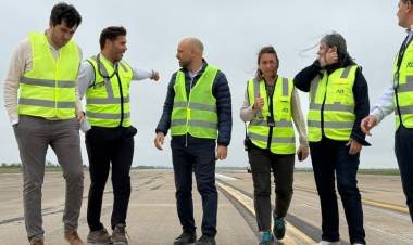 Empezó la obra de remodelación de la pista del Aeropuerto Internacional de Rosario