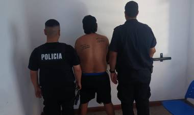 San Justo//PERSONAL POLICIAL APREHENDIÓ A UN SUJETO POR UN HECHO DE HURTO