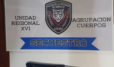 Aprehensión de un hombre por daños y amenazas 