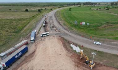 Arrufó: el gobierno provincial ejecuta una rotonda que salvará vidas