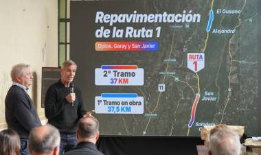 Pullaro invierte en otro tramo clave de la Ruta 1: “Todos están mirando qué pasa en Santa Fe que hay obra pública”