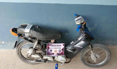 Retuvieron motocicletas en La Criolla y San Justo