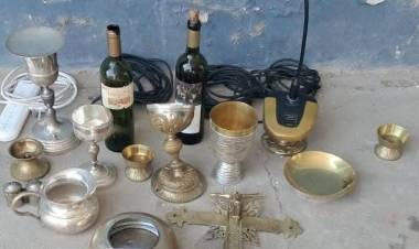 San Justo: recuperaron elementos robados de una capilla y aprehendieron a dos jóvenes