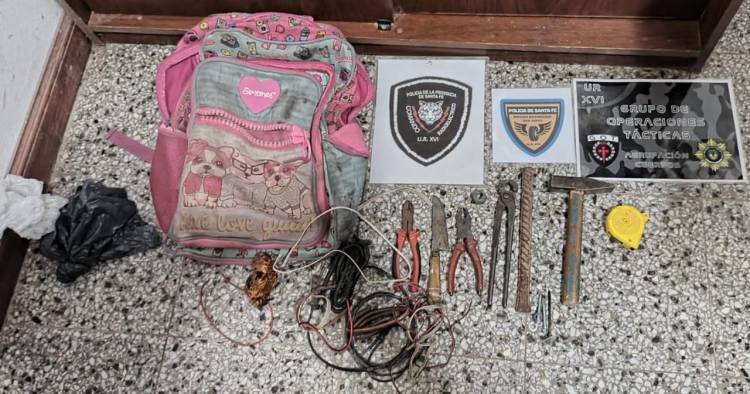 PARTE DE PRENSA UR XVI//Comando Radioeléctrico recuperó herramientas sustraídas en B° San José Obrero