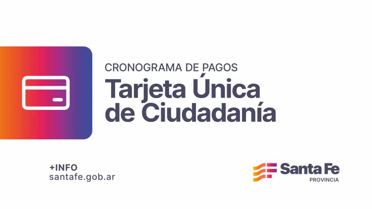 La provincia acredita los fondos de  la Tarjeta Única de Ciudadanía