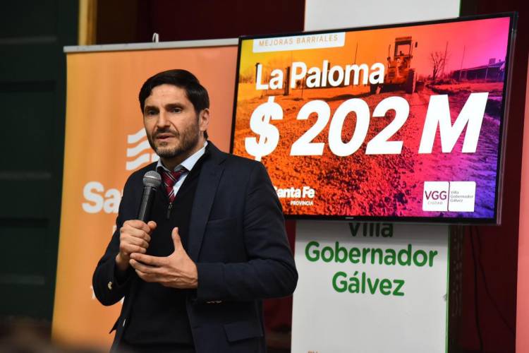 Provincia destina $ 202 millones para obras en el barrio La Paloma de Villa Gobernador Gálvez