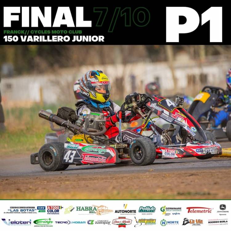 El Domingo se disputó en Franck la cuarta fecha de la nueva categoría 150 varilleros junior del @certamensantafesinokarting .