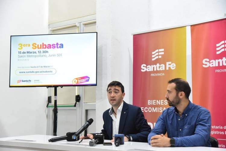 Provincia abrió la inscripción para la primera subasta de 2025 de bienes incautados al delito