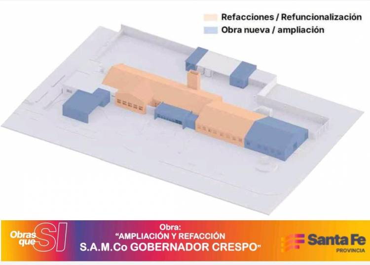 EN GOBERNADOR CRESPO BORLA DIO DETALLES DE LA LICITACIÓN DE OBRAS EN EL SAMCO LOCAL.