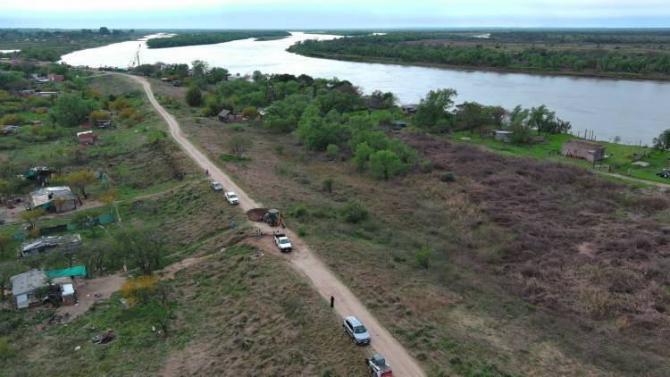 Santa Fe: el Gobierno Provincial reparó el socavón que presentaba el terraplén Garello