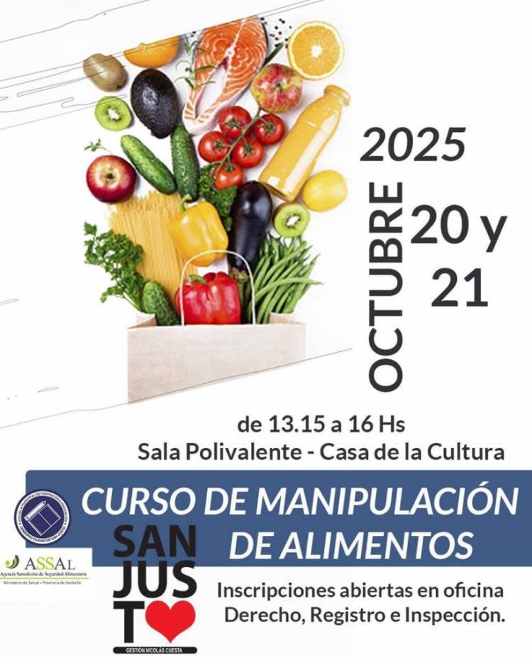 SAN JUSTO CURSO DE MANIPULACION DE ALIMENTOS.