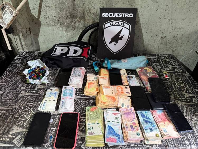 Seguridad: un detenido, secuestro de droga y dinero en efectivo en barrio Coronel Dorrego