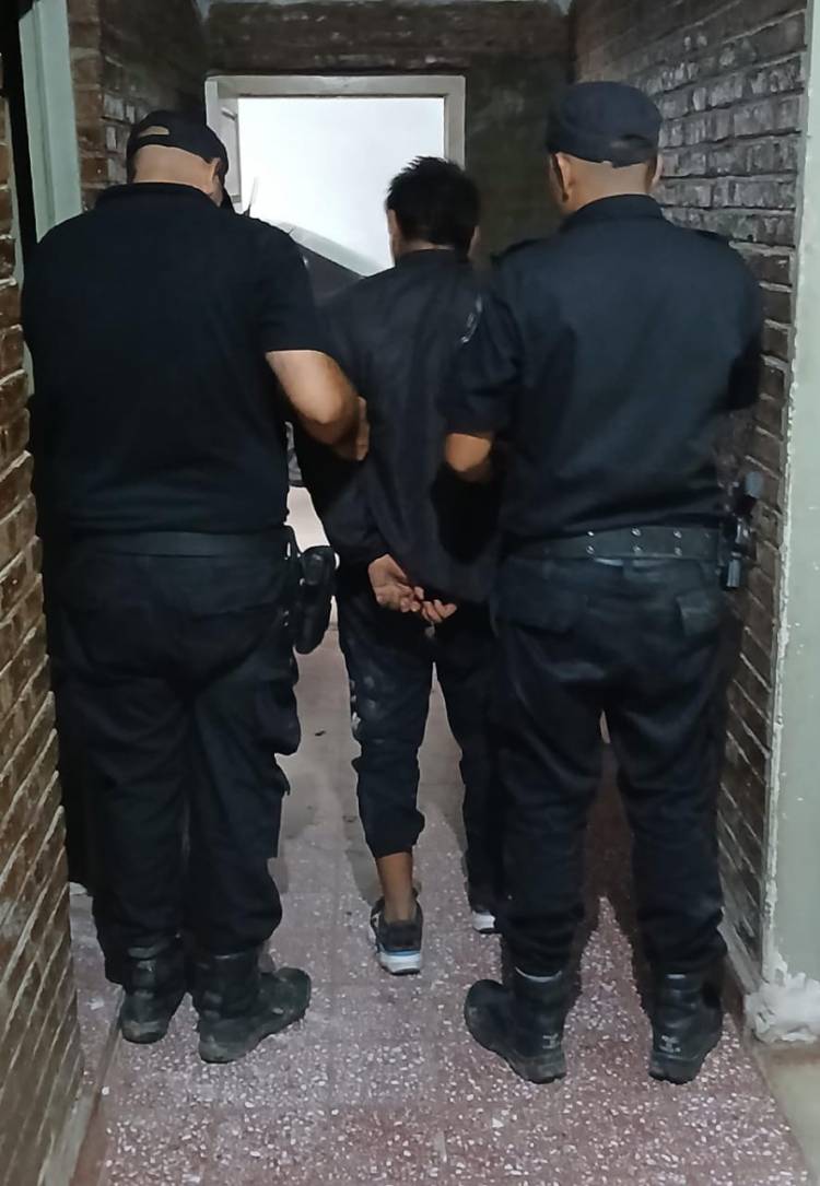 UN APREHENDIDO EN MARCELINO ESCALADA POR HECHOS DE VIOLENCIA