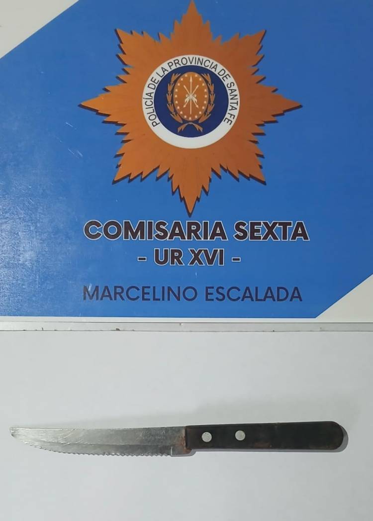San Justo//APREHENDIERON A UN JOVEN POR AMENAZAR A SU MADRE CON UN ARMA BLANCA
