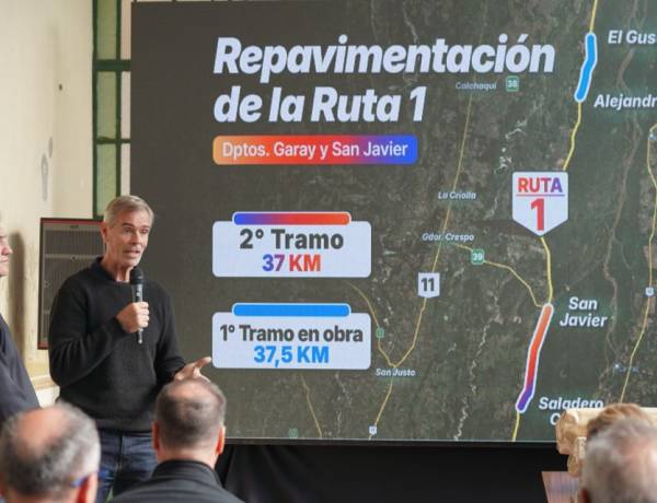 Pullaro invierte en otro tramo clave de la Ruta 1: “Todos están mirando qué pasa en Santa Fe que hay obra pública”