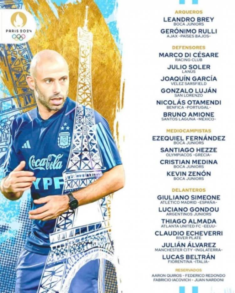 El ex Sanjustino Bruno Amione estará en Francia disputando los juegos olímpicos para la selección Argentina de fútbol