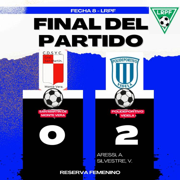 Extraordinario//La Reserva Femenino del Poli de Videla le ganó a San Martín en Monte Vera 2 a 0 con 7 jugadoras todo el partído