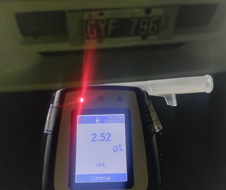 Provincia labró casi 200 actas por alcoholemia positiva a conductores profesionales durante el primer semestre de 2025