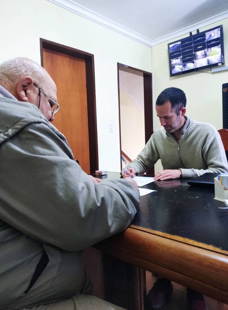 Videla//COMIENZA LA OBRA DE ENERGÍA ELÉCTRICA