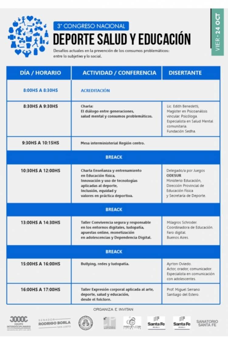 3° CONGRESO NACIONAL DEPORTE-SALUD-EDUCACIÓN. San Justo