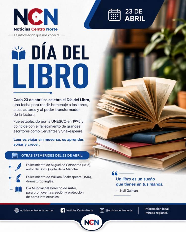 23 de abril | Día del Libro: una fecha para celebrar la lectura y la cultura