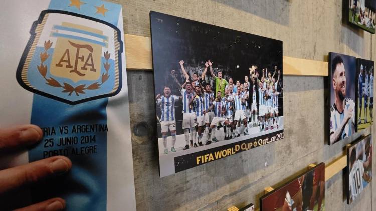 Messi, protagonista de una muestra fotográfica en el Museo del Deporte Santafesino
