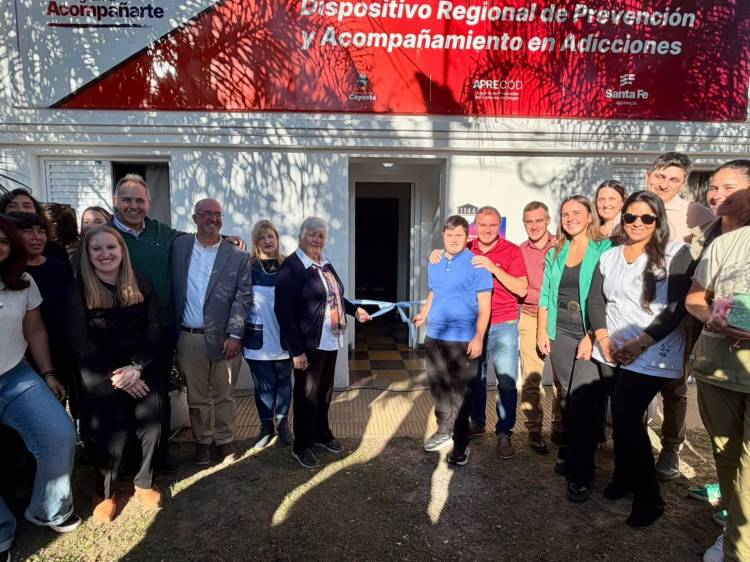 Cayastá: Provincia inauguró un Centro de Día regional para consumos problemáticos y refuerza la atención en el centro-norte
