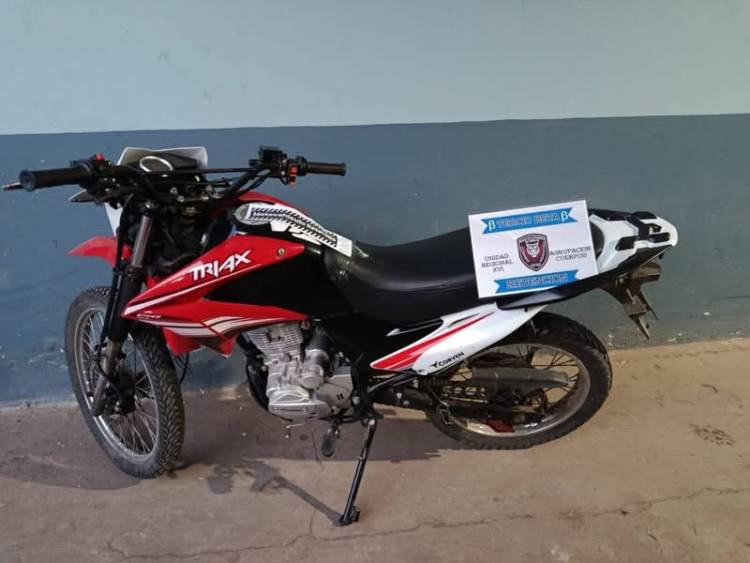 SAN JUSTO: RETUVIERON UNA MOTOCICLETA DURANTE UN OPERATIVO DE CONTROL